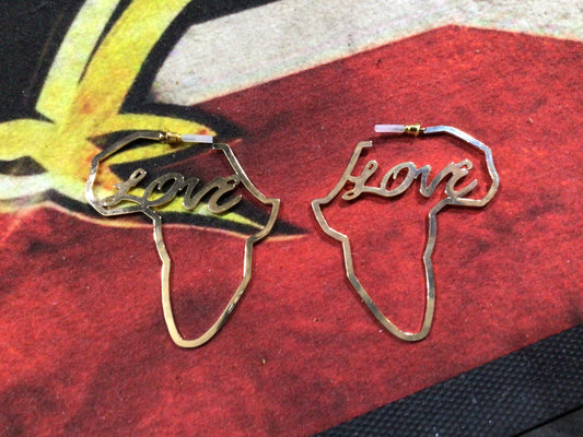 Africa love earrings