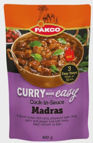 Pakco Curry Made Easy Madras 6x400g